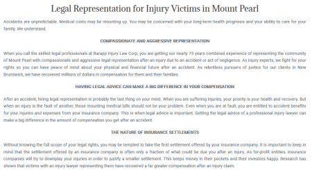 Barapp Injury Law Corp
32 Commonwealth Ave unit a
Mount Pearl, NL A1N 1W7
(709) 800-2870

https://barapplawmaritimes.ca/mount-pearl/