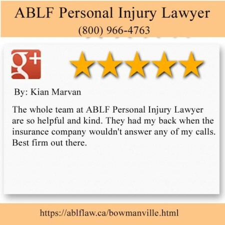 ABLF Personal Injury Lawyer
Bowmanville, ON L1C 1N5
(800) 966-4763

https://ablflaw.ca/bowmanville.html